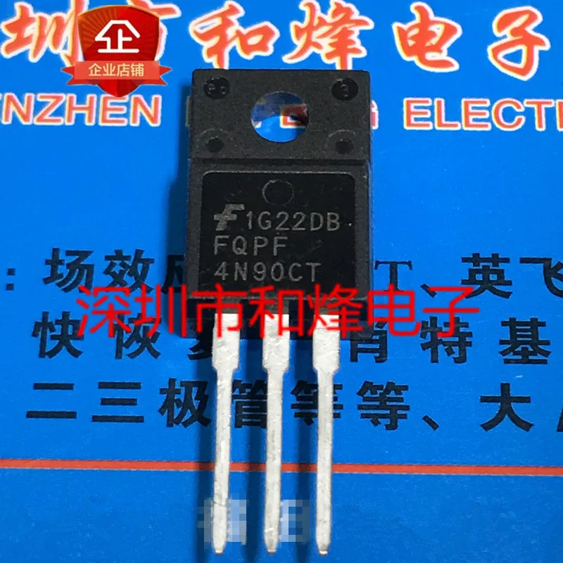 

5PCS-10PCS FQPF4N90CT TO-220F 4A 900V New And Original On Stock