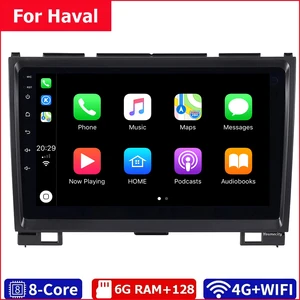 Автомобильный мультимедийный плеер, головное устройство Android 10,0 магнитола для Greatwall Great Wall Hover H3 H5 с радио Gps 2Din Carplay Авто Wifi + 4G сеть+Восьмиядерный процессор+яндекс+navitel+Верхняя 8 ГБ RAM