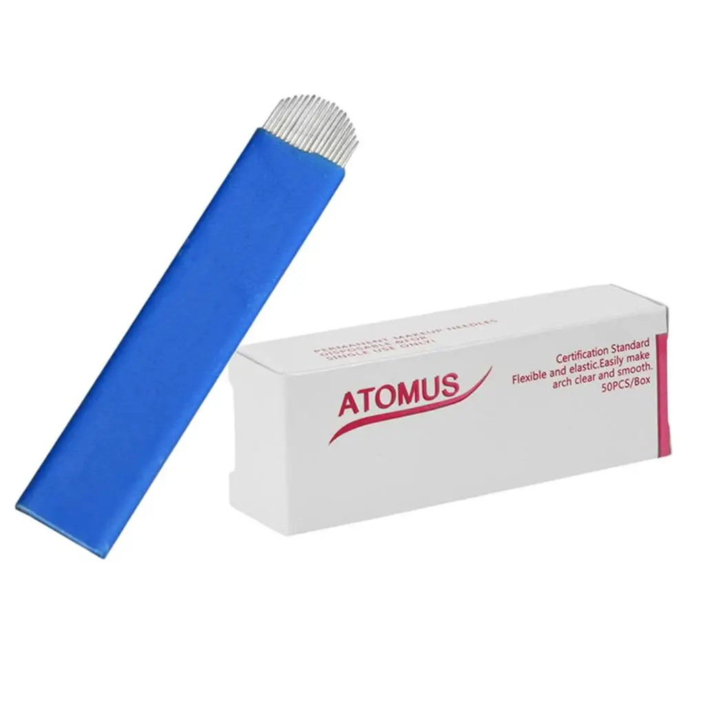 

Kit – 50pcs 18 Blade Disposable Permanent Needle for Pen Eyebrow Machine for Beauty Salon