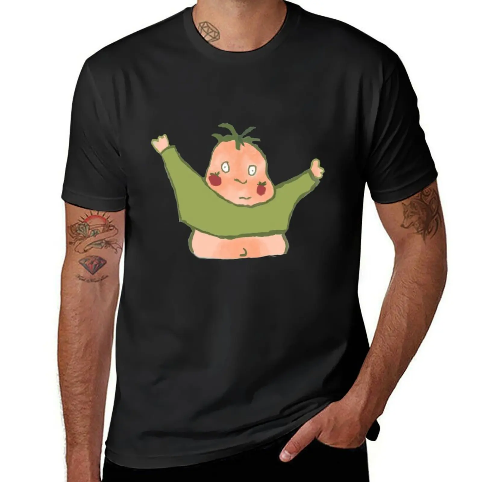 Фото Камисета томатная для бибо, ropa de gran tamaño персонализация, camisetas divertidas para hombre, Verano №1