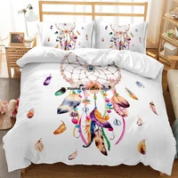 colorful dreamcatcher printed bedding sets children adult bed covers white duvet covers queen king dream catcher duvet cover