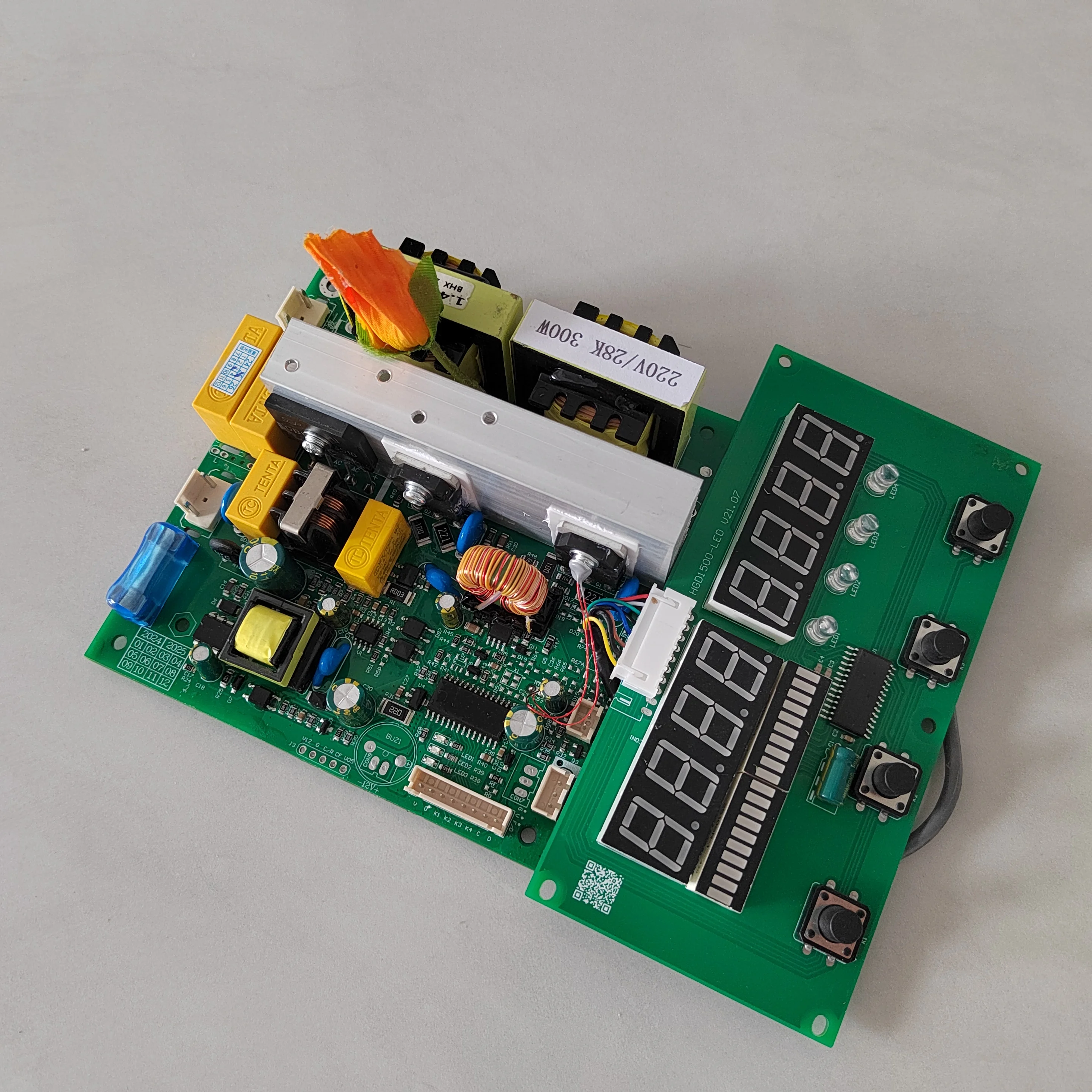 40K 300W 220V Ультразвуковой генератор Драйвер печатной платы с дисплеем для ультразвукового очистителя