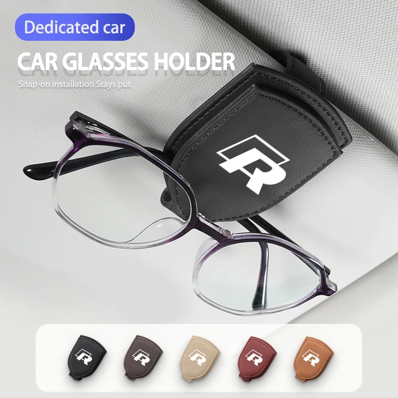 

Leather Car Sunglasses Holder Sun Visor Glasses Clip For VW Jetta Golf4 5 6 Beetle CC B5 B6 B7 EOS GTI MK2 MK4 MK5 MK6 MK7