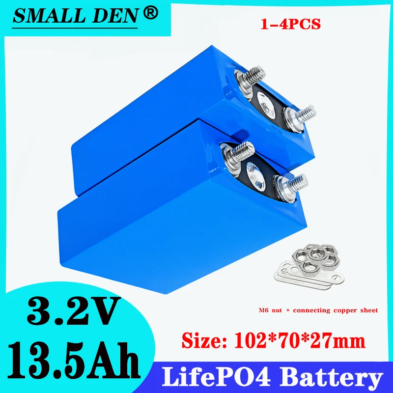 

Lifepo4 3.2V 13.5Ah lithium iron phosphate rechargeable battery diy 12V 4S 24V 48V battery pack electric vehicle solar inverter