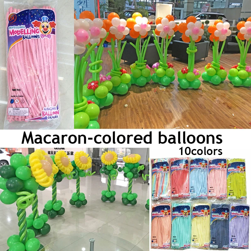 

Воздушные шары на день рождения, Длинные Полоски, цветная серия, меняющиеся формы, волшебные шары, экологически чистые, 100 детские игрушки