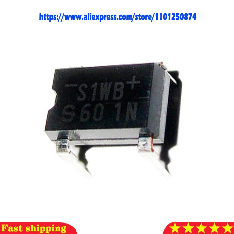 

10 шт. S1WBS60 S1WBS40 1A 600 в DIP-4 S1WB S1WB60