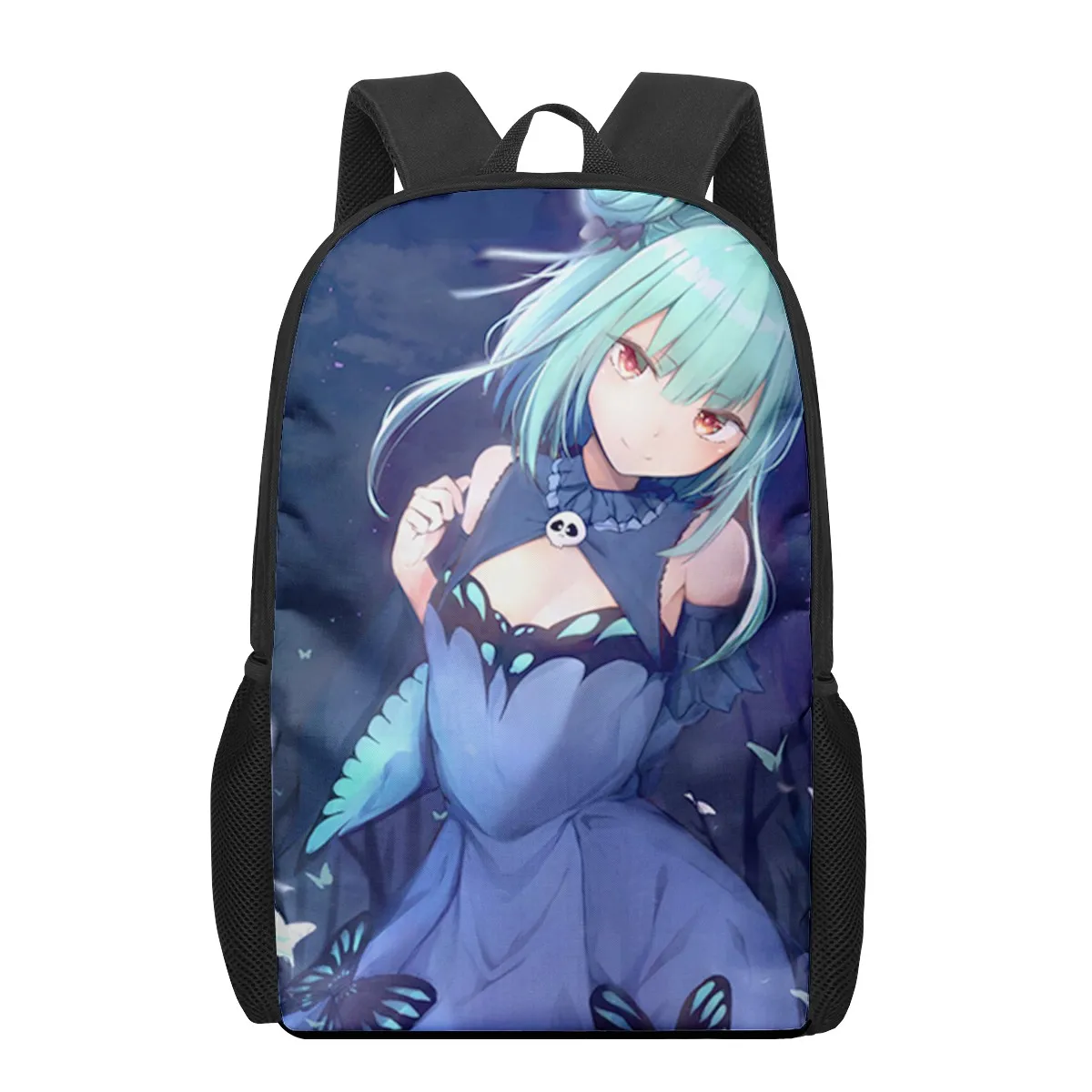 Uruha Rushia Print Student Book Bags for Kids Boys Girls Backpack Children School Bag Mochilas 16inch Bookbags Satchel