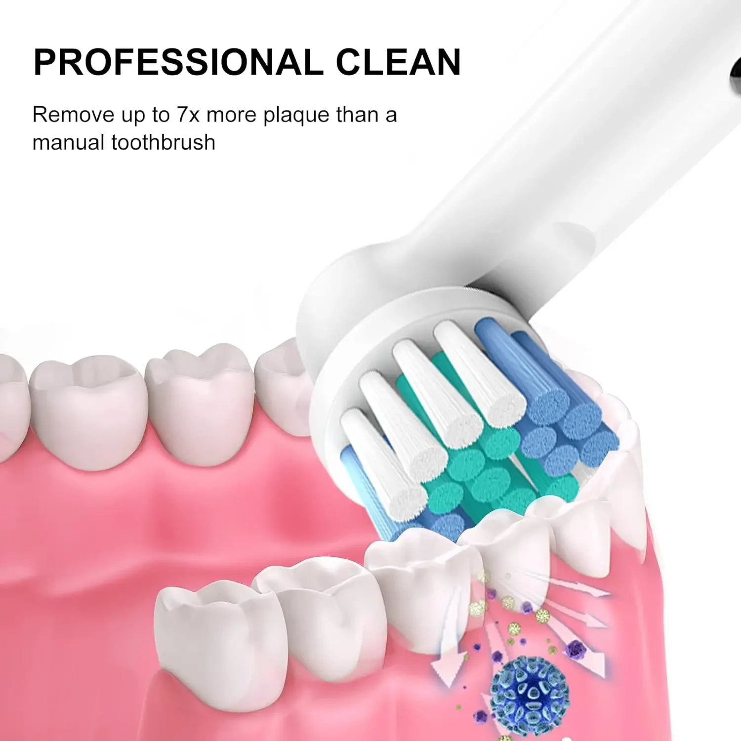 Фото Сменные насадки для зубных щеток для Oral-B Braun, электрические прецизионные чистые насадки, заправка для 7000/Pro 1000/9600/5000/3000/8000 №3
