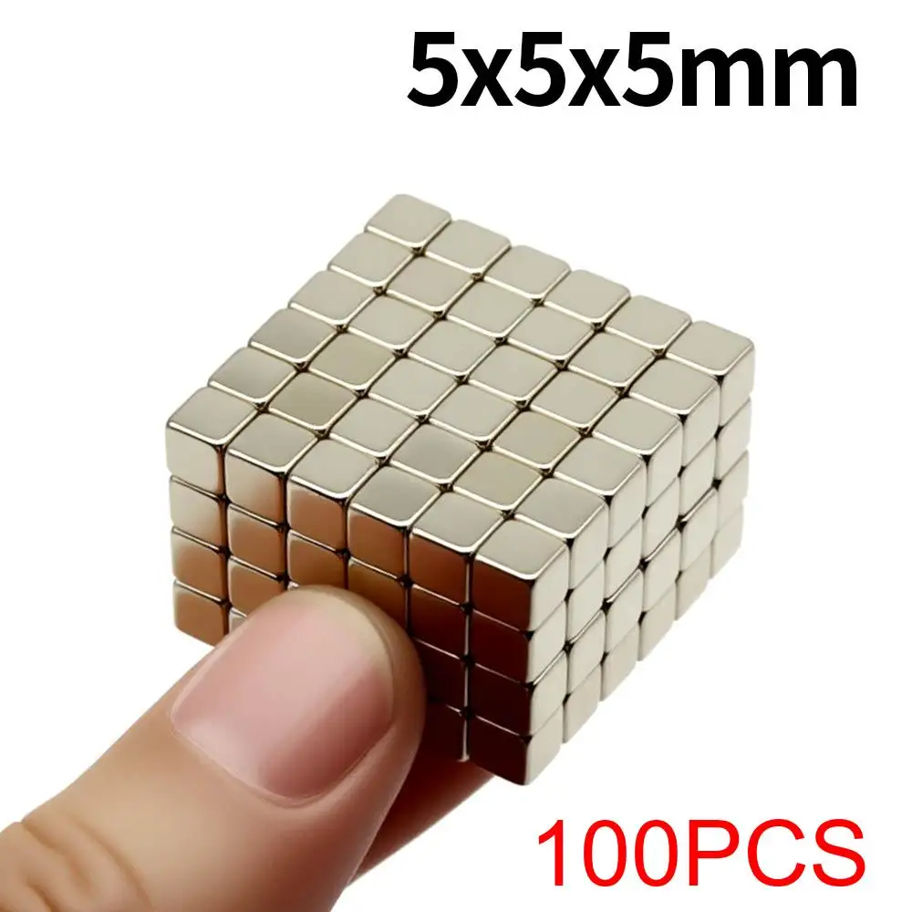 

Супер сильный неодимовый магнит N35 5x5x5 мм