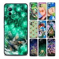 japan cartoon anime one piece zoro pirate phone case for xiaomi mi 11i 11 11x 11t poco x3 nfc m3 pro f3 gt m4 soft silicone