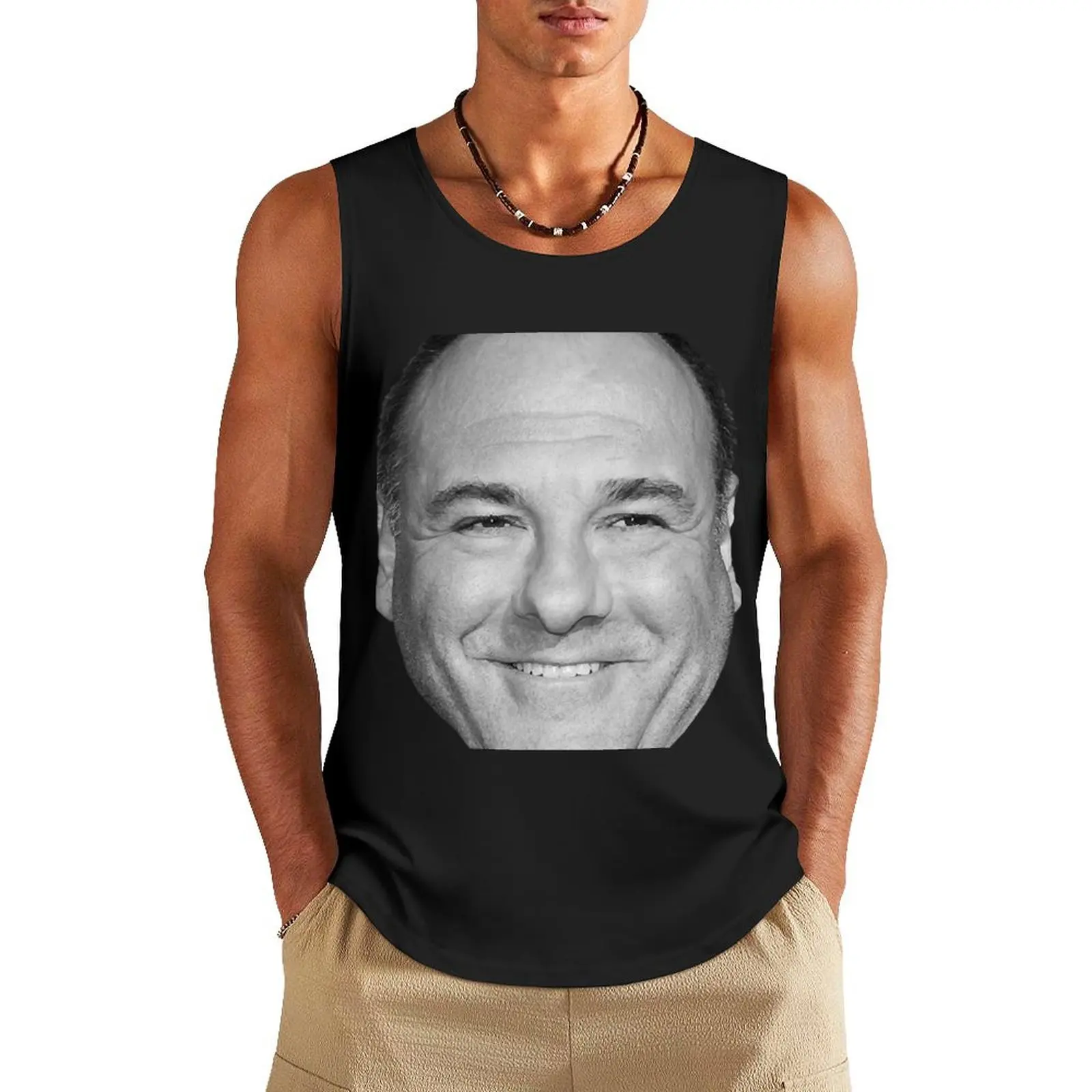 James Gandolfini Tank Top для спортзала мужчин спортивные футболки мужская быстросохнущая