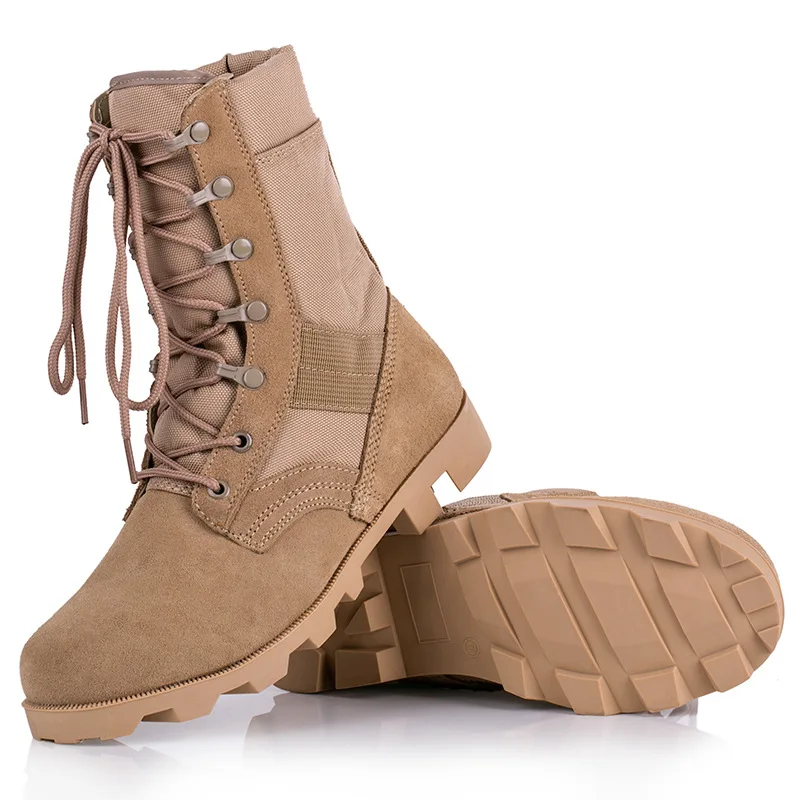 

2021 Alang Combat Boots Desert High-Top Outdoor Combat Combat Training Boots work shoes army boots men