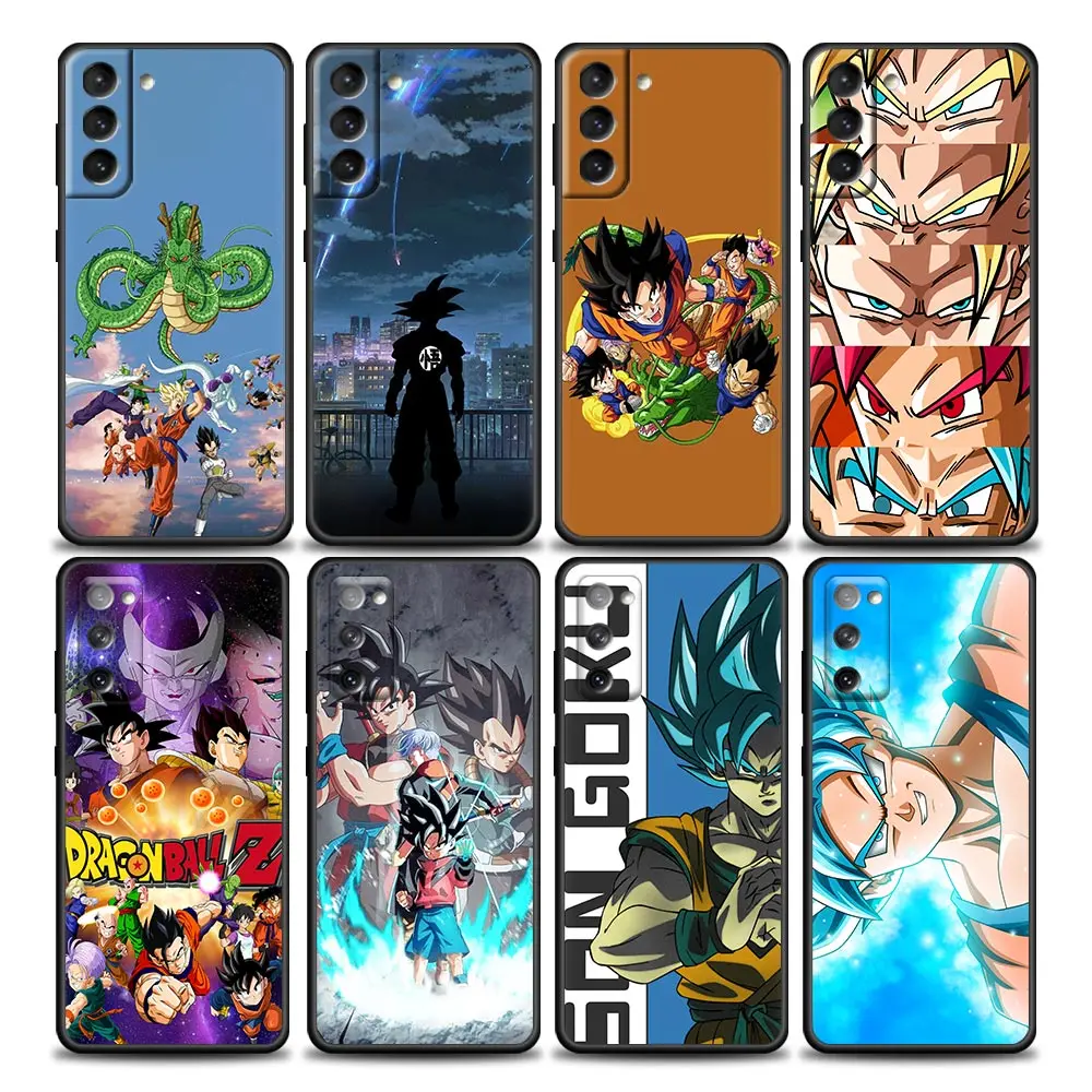

Japanese Anime Dragon Ball Z Guko Phone Case for Samsung Galaxy S7 S8 S9 S10e S21 S20 Fe Plus Note 20 Ultra 5G Silicone Case