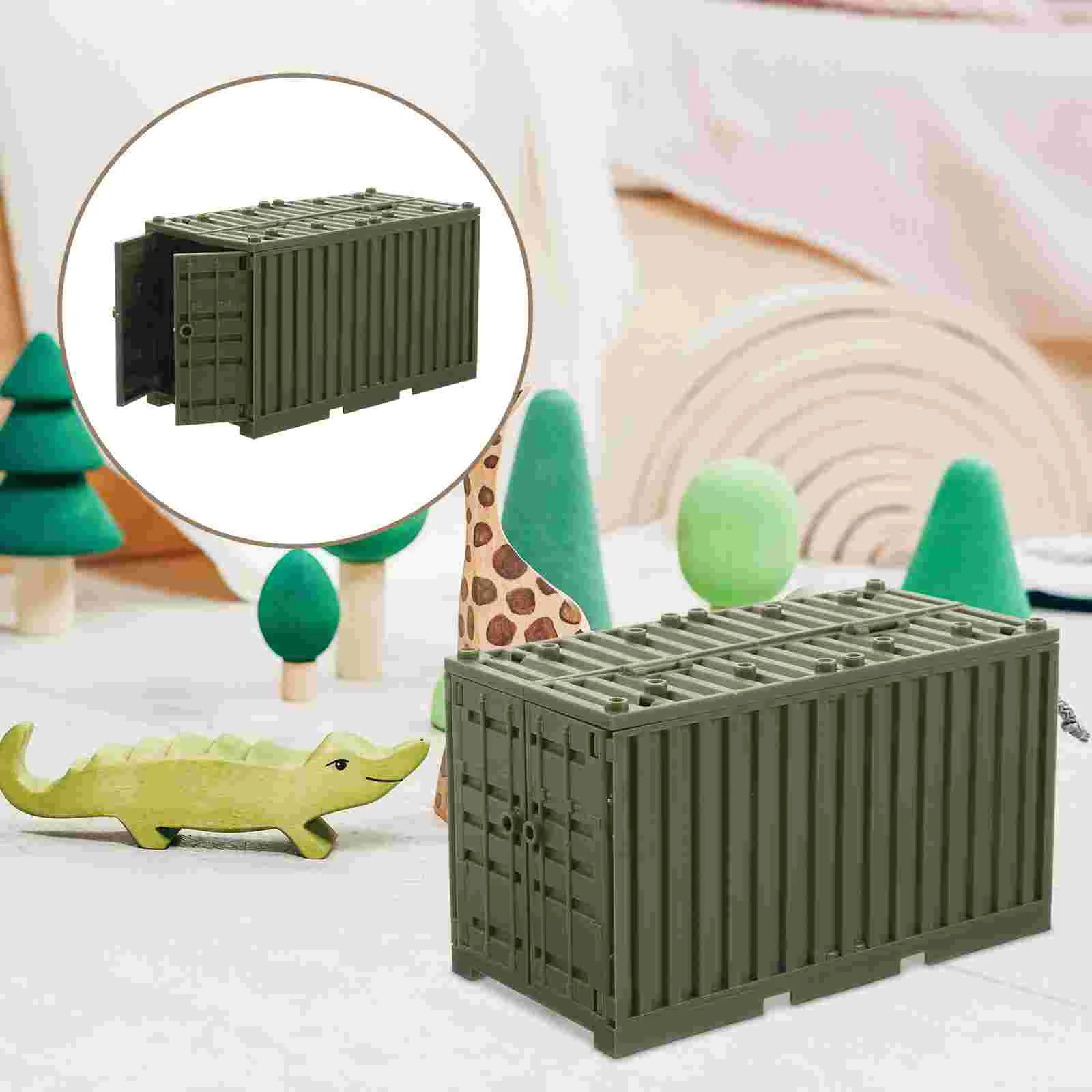 Строительные блоки аксессуары контейнер мелкие частицы детские игрушки