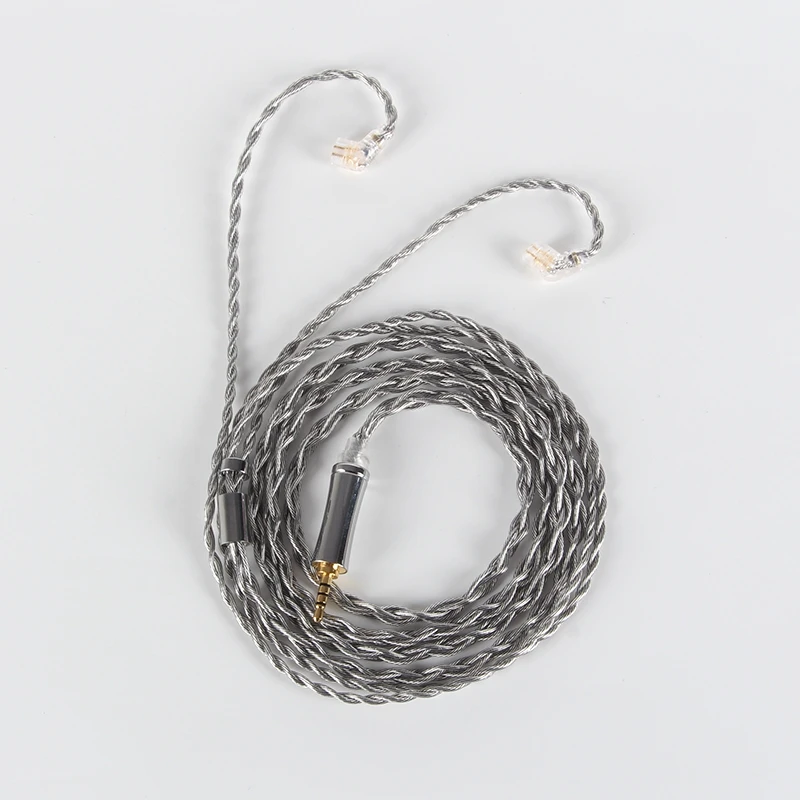 Xinhs 4 core copper crystal silver plated graphene upgraded headphone cable enlarge