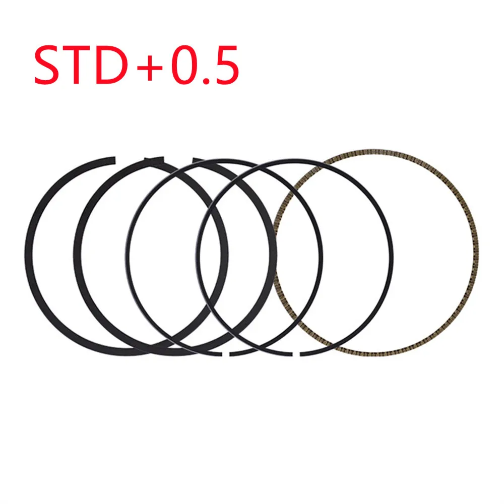 

Запасные части для мотоцикла, семейное поршневое кольцо для 62 мм CG150 + 0,25 + 0,5 + 0,75 + 1 мопеда, скутера, квадроцикла, питбайка