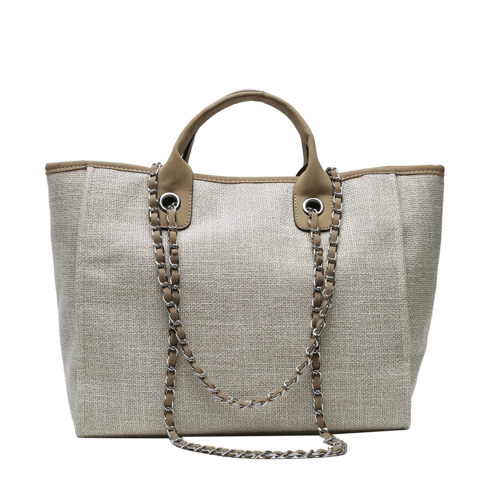 

SGARR High Quality Women Canvas Handbags Large Capacity Chain Ladies Shoulder Bag 2021 Fashion Casual Female Messenger Tote Bags