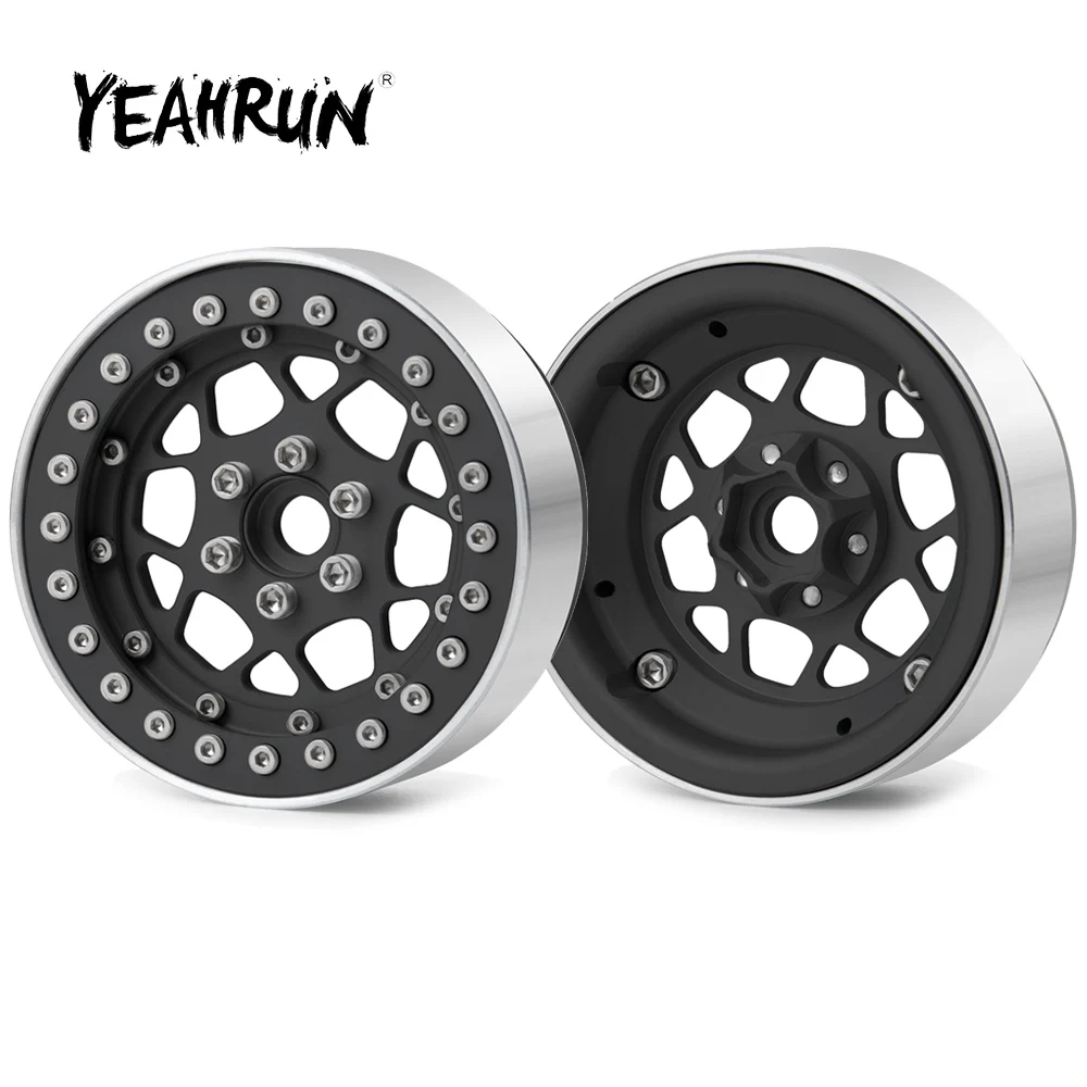 

YEAHRUN, алюминиевый сплав, 1,9 дюйма, Beadlock, колесные диски, ступицы для Traxxas TRX-4 Axial SCX10 Wraith 1/10, радиоуправляемая модель автомобиля, детали