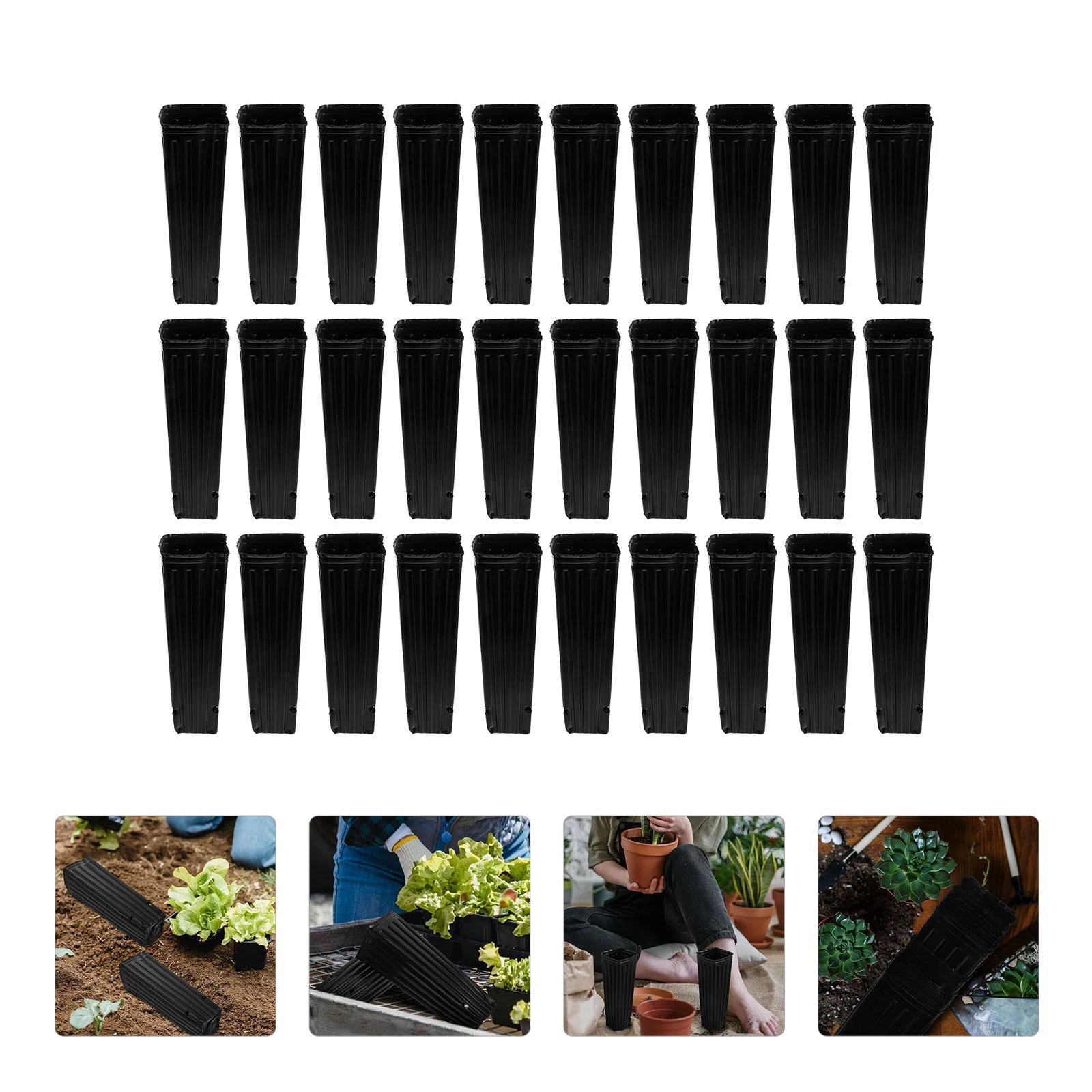 

50pcs Nursery Bags for Grow Bags Starting Bags Bag Bonsai Planting Bag Pots Nutrition Bags