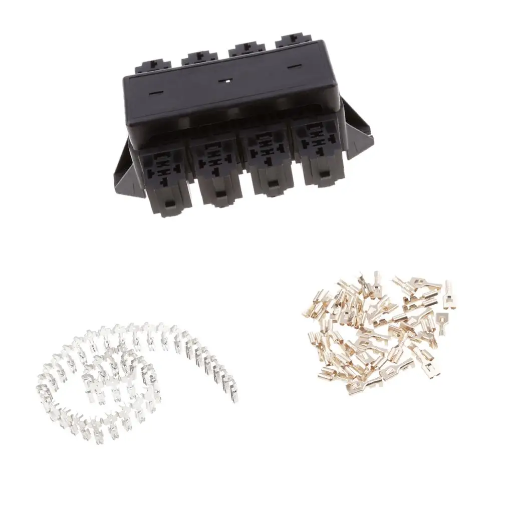 

20 Way 8 Corrosion Resistant Automotive Fuse Relay Bracket Distribution Block