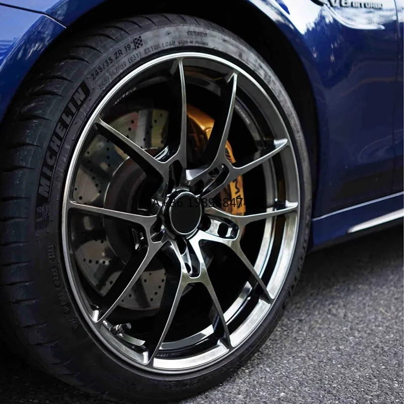 Фото Колёсные диски Custom Track Ready Bright Black Concave для гоночных автомобилей, 15 16 17 18 19 дюймов, 5x100 5x1143 5x120, для Type R M3 M4 M2 №1