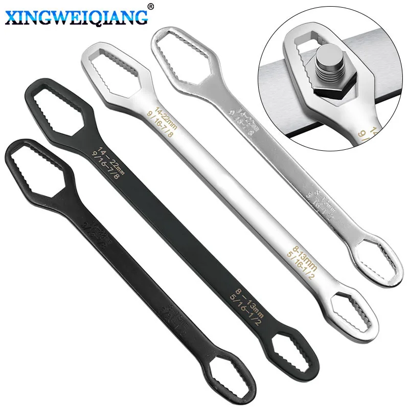 

8-22mm Universal Torx Wrench Board Adjustable Double-head Torx Spanner Self-tightening Glasses Wrench Multi-purpose Hand Tool