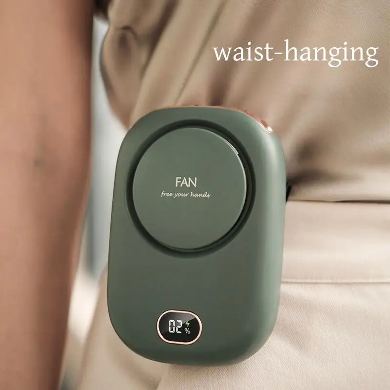 Портативный USB-перезаряжаемый Вентилятор Eoevir С Безлопастным Дизайном PowerDisplay