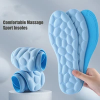 4d massage shock absorbing insoles women men new breathable sports sweat absorbing deodorant high elasticity insole