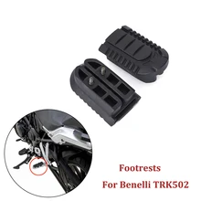 1Pair Motorcycle Footrests Footpegs Left Right For Benelli TRK502 BJ500GS-A TRK 502 Foot Rests Pedals Footrest Rubber