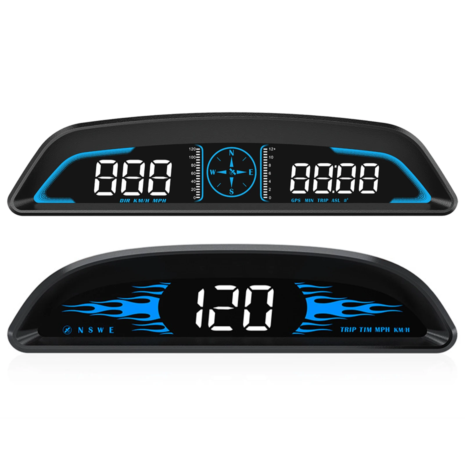 

Digital HUD Display Universal GPS Speedometer Universal GPS Windshield Projection Speedometer With Over Speed Alarm Fatigue