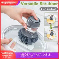 dish scrubber cleaning brushes dish washing gadgets kitchen sponge pot cleaner household accessories