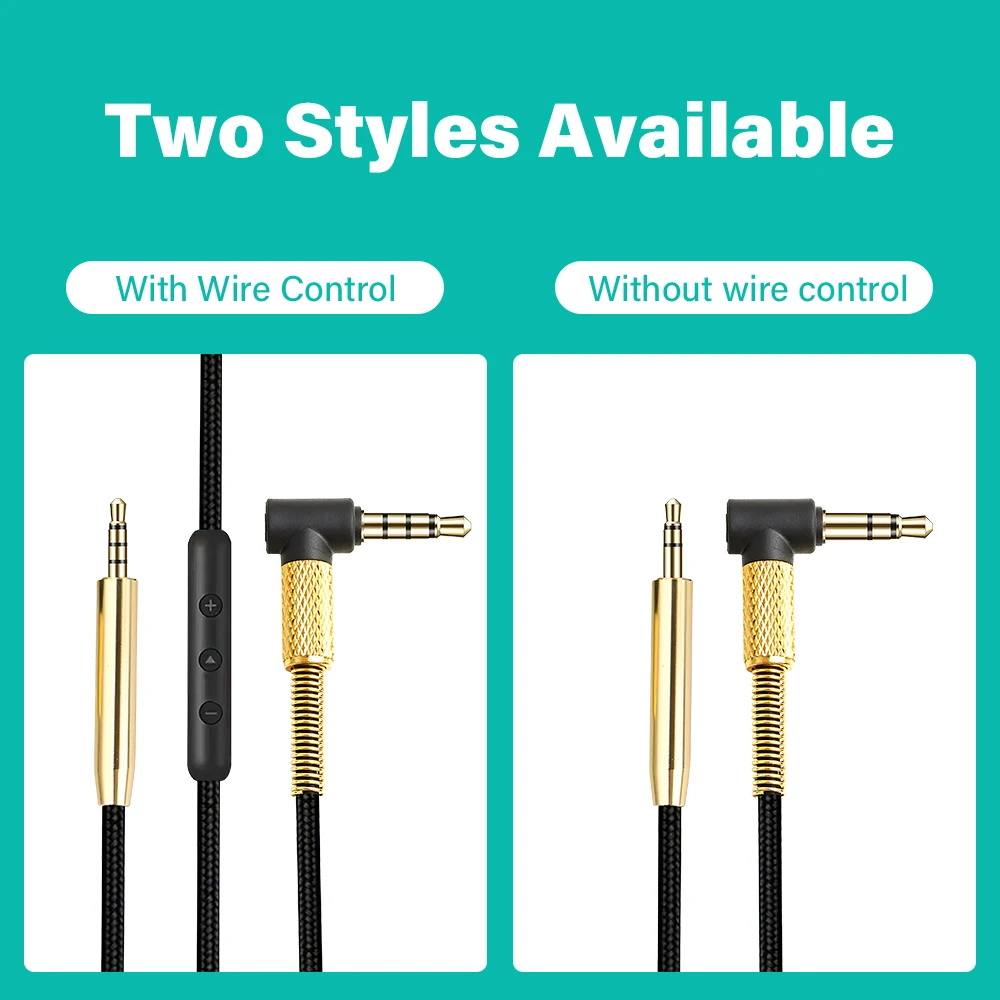 Аудиокабель с разъемом 3 5 мм на 2 для наушников AKG Y50 Y45 Bose QC25 OE2 QC35 JBL S700
