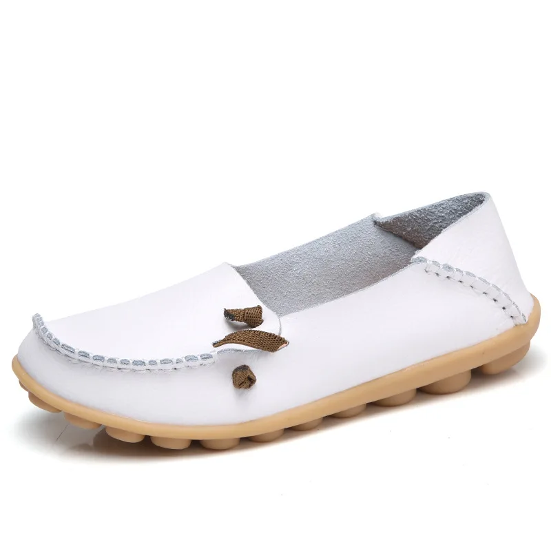 

Туфли женские кожаные легкие, плоская подошва, без застежки, мягкие лоферы, прогулочная обувь, домашняя обувь