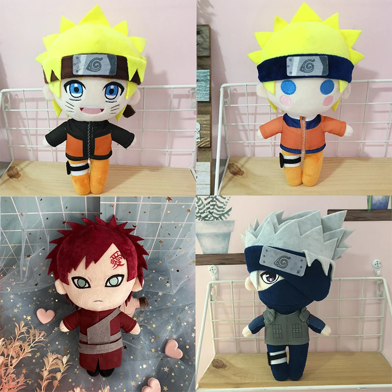 

Cartoon Q Version Naruto Plush Uzumaki Naruto Anime Kakashi Stuffed Plush Doll Catching Machine Uchiha Ltachi Birthday Toys