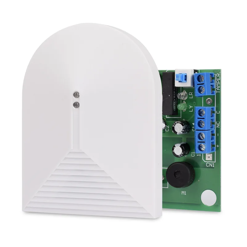 

PA-456 Indoor Vibration Anti-theft Alarm Wall-mounted Glass Breaking Detector Ceiling Type Wired Vibration Detection