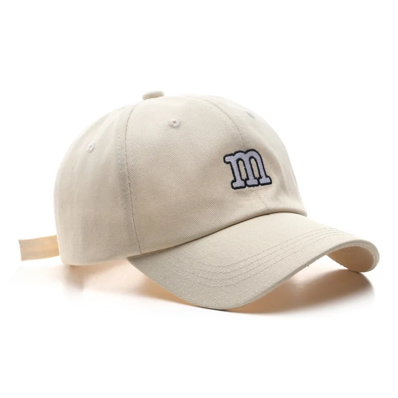 

Бейсбольная кепка с вышитыми буквами, мягкая, изогнутая, карниза, повседневная, хлопковая, Snapback, шапка для мальчиков и девочек в стиле хип-хо...