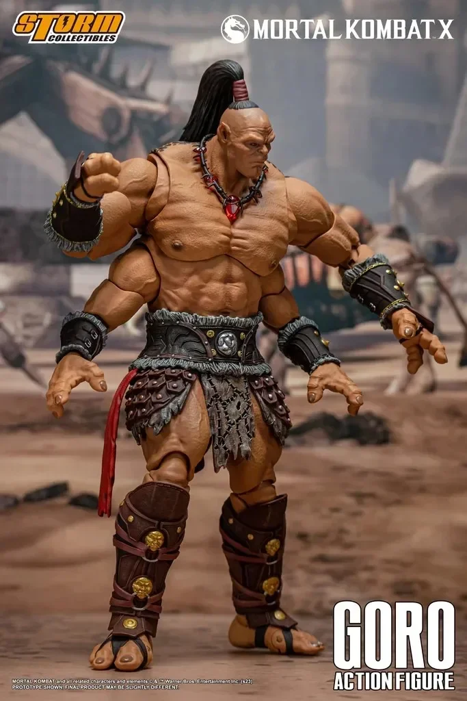 Фото Оригинальные фигурки Storm Toys 1/12 Mortal Kombat X Goro с тремя головами, аниме-фигурки в стиле Hot Blood, модель игрушки, подарок для мальчиков №4