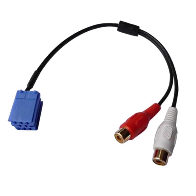 

Car Mini ISO 8 Pin RCA Cable Adapter For Bla-Punkt CD Changer For