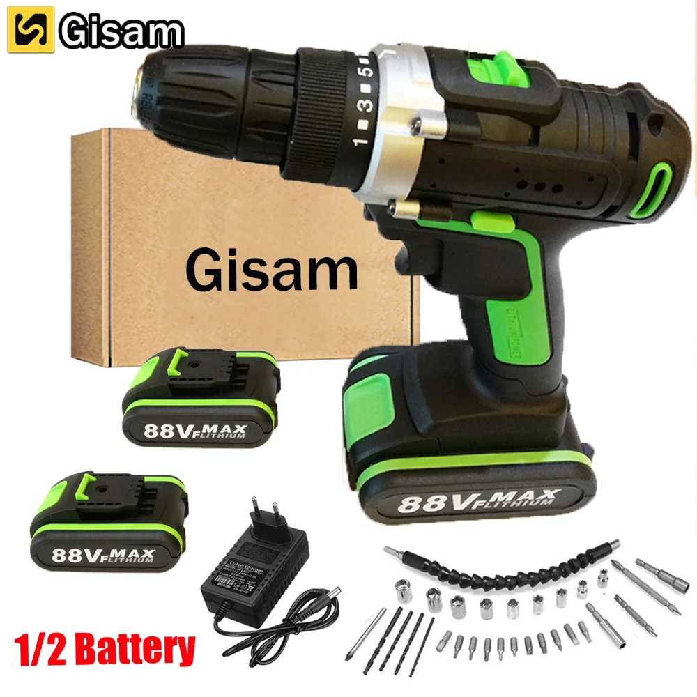 88VF мини-дрель с литий-ионной батареей Беспроводная электрическая дрель отвертка