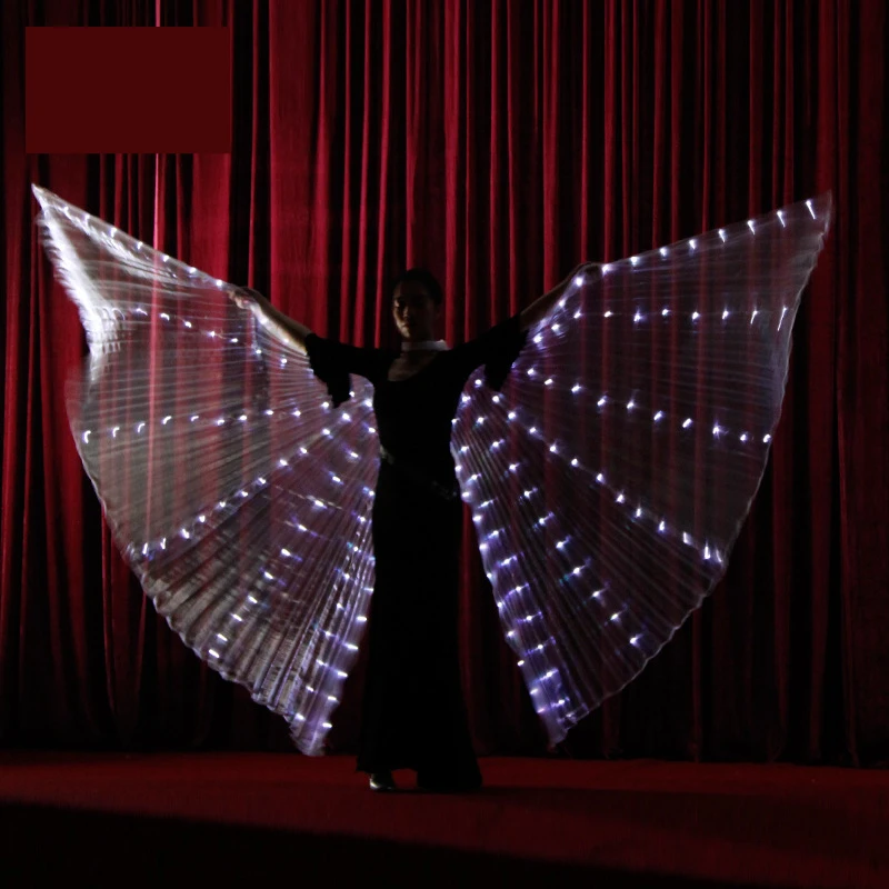 

LED Wings Light Up Clothing Party Stage Nightclub Costume Belly Dance Clothes Women Halloween Costume for Women Rave Outfit