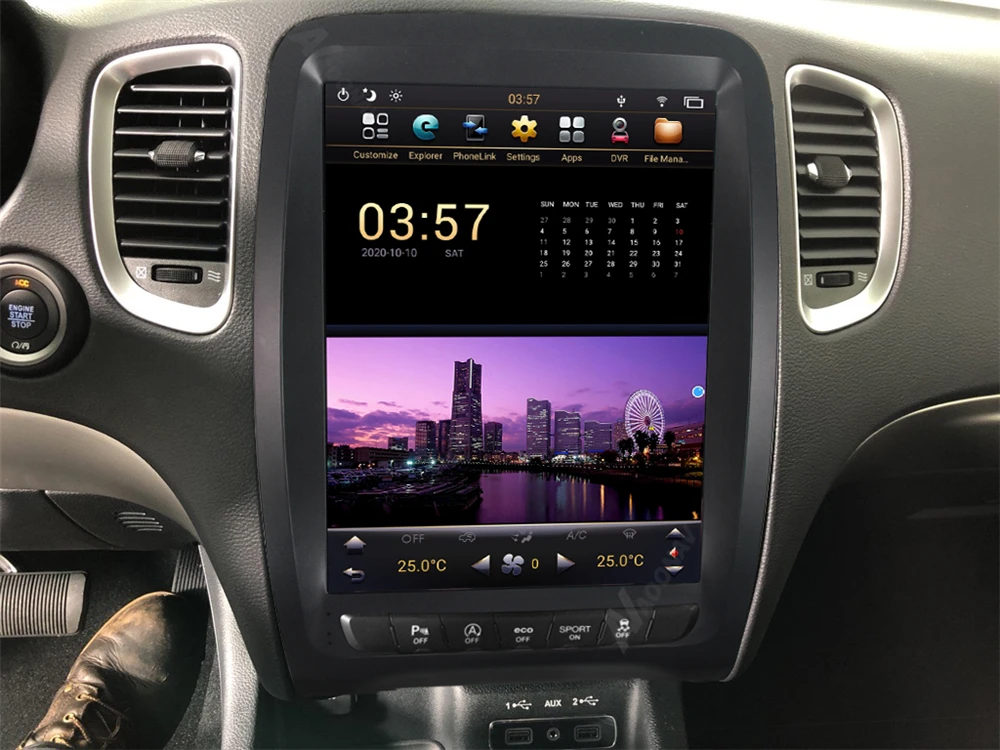 Tesla стиль вертикальный умный автомобильный радиоприемник для DODGE Durango 2011- 2018