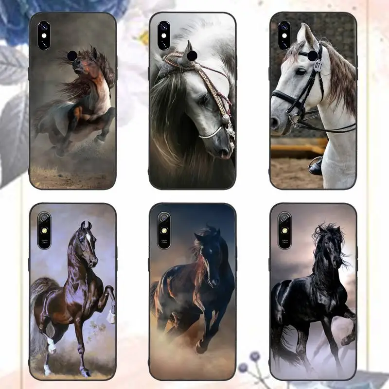 

Fine running Horse Art Phone Case For Xiaomi Redmi note 7 8 9 11 i t s 10 A poco f3 x3 pro lite funda shell coque cover