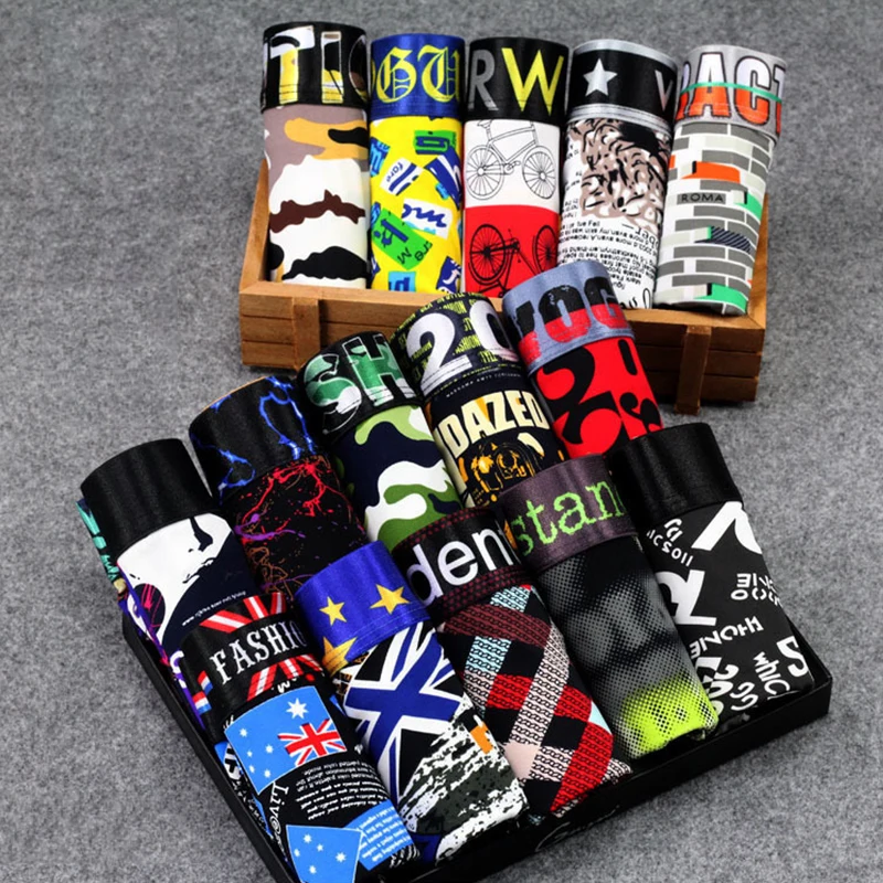 

Women Boyshorts Cartoon Letters Printing Cool Ice Silk Underpants FTM Trans Tomboy Les Panties Female Boxer Briefs Multi-styled