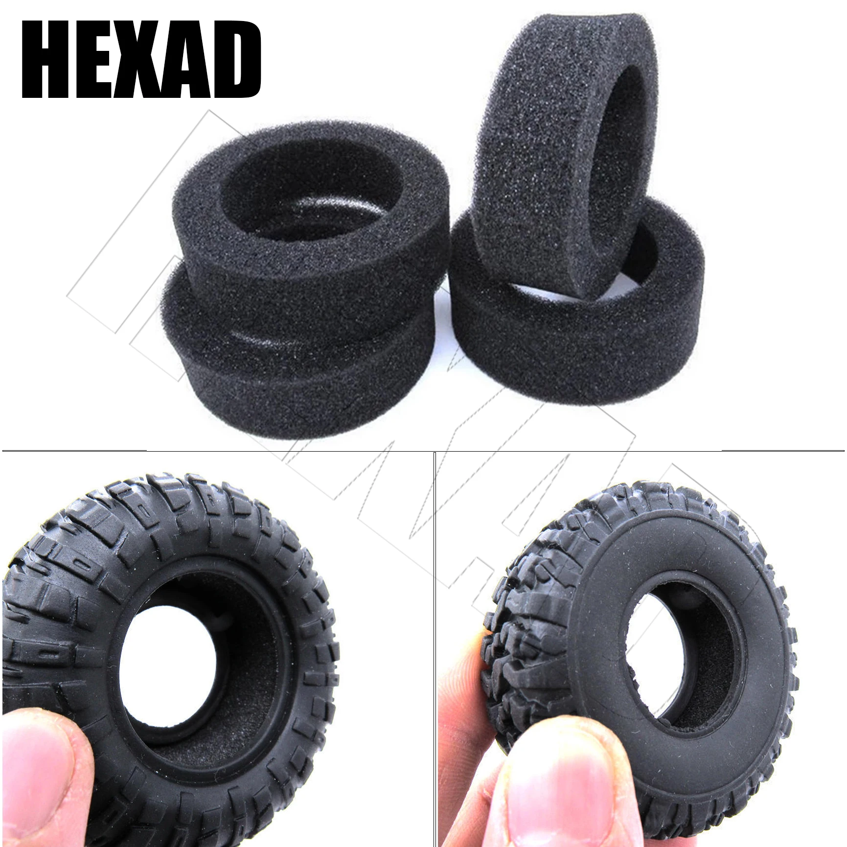 

4Pcs Tire Soft Sponge Foam for MN D90 D99 MN99S MN86 WPL C14 C24 C34 B16 B36 B14 B24 RC Car Upgrade Parts Accessories