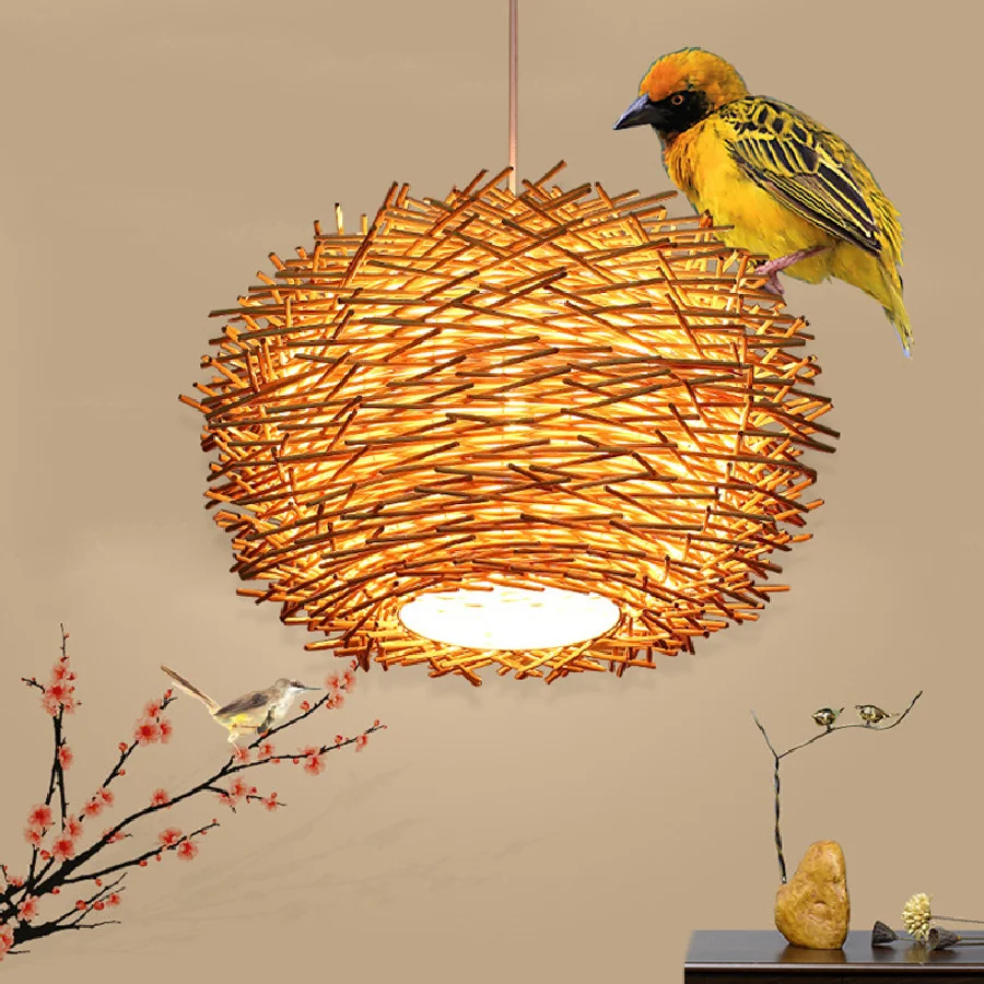 

Modern handmade bird's nest chandelier handmade living room hotel restaurant cafe living room restaurant Chandelier