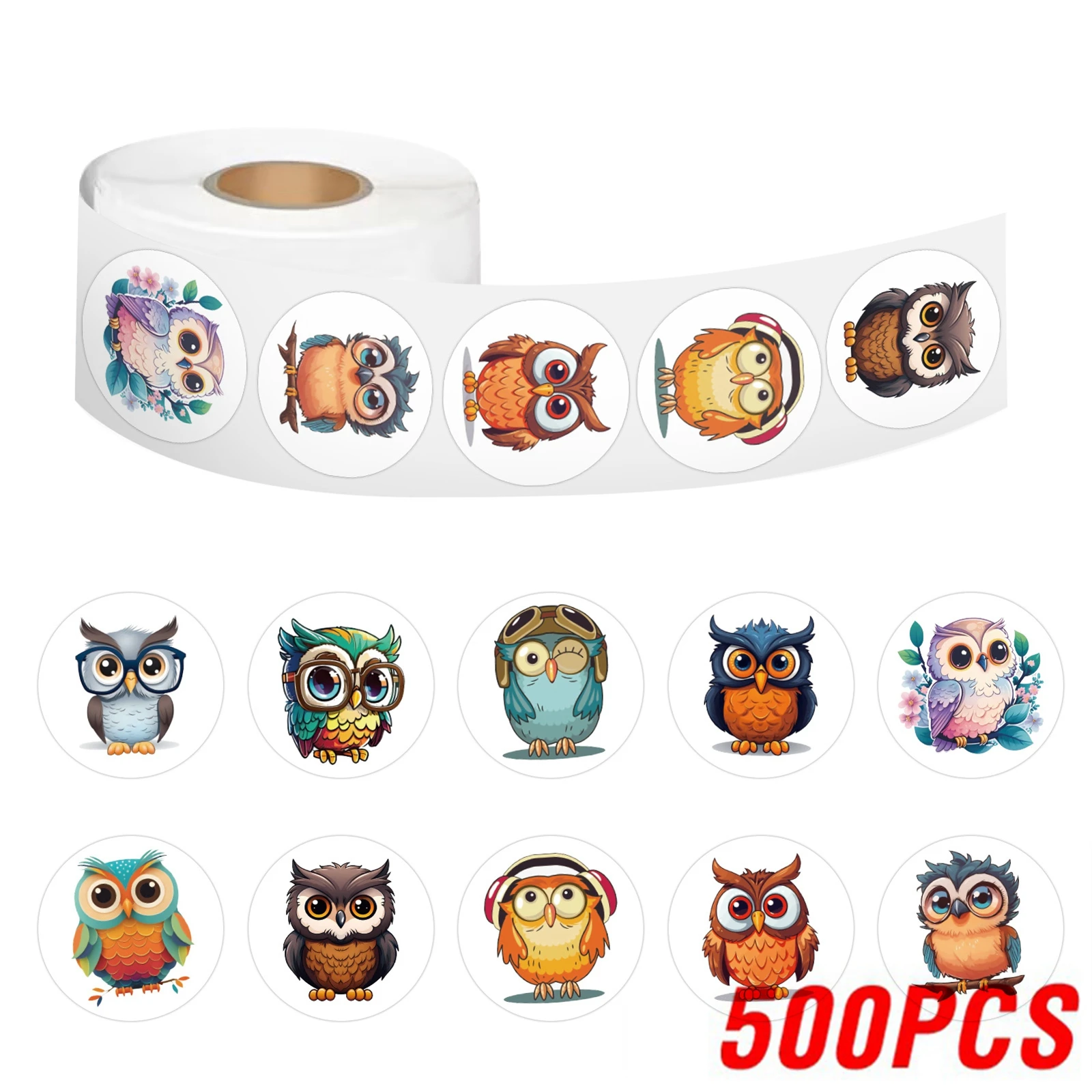 

Набор стикеров со owls для детей 100-500 шт