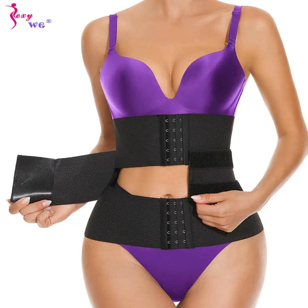 

SEXYWG Women Waist Trainer Belt Modeling Girdles Belly Corset Strap Body Shaper Wrap Slimming Band Workout Tummy Fat Burner