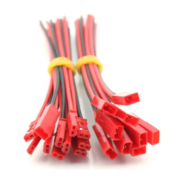 

Штекерный кабель JST 10/15/20 см, штекер + гнездо, 2P, пара контактов для светодиодной пансветильник, 10 пар