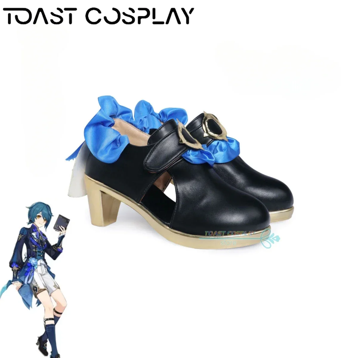 Xingqiu GenshinImpact обувь для косплея аниме игры Cos ботинки комиксов косплей костюм