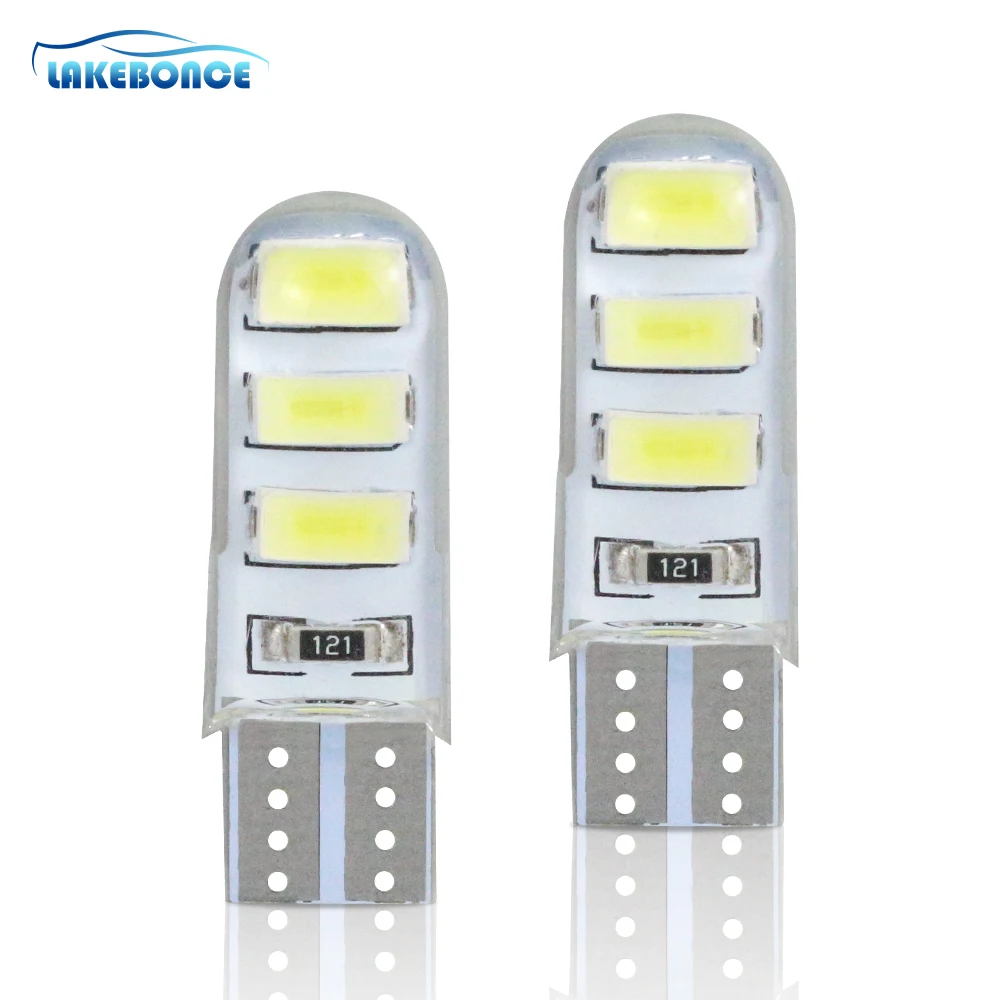 

2 шт., суперъяркие светодиодсветодиодный лампы T10 W5W 5730 6SMD 168 194 12 В